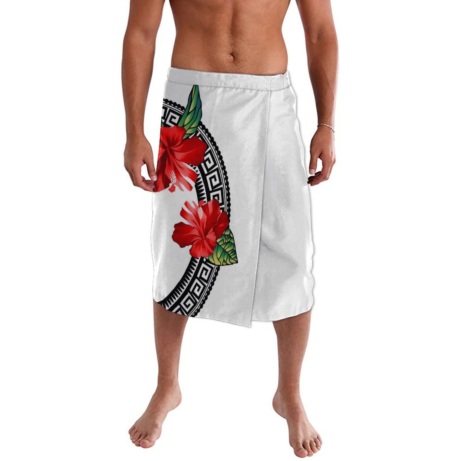 Sarong Men Wrap - Yaz Pasifik Adaları Geleneksel Polinezya Plaj