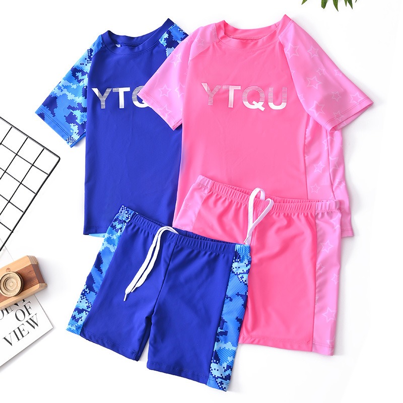 Swim Trunk Quick Dry - 2026 Çocuklar için İki Parçalı Mayo