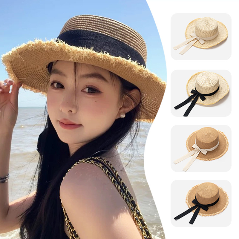 Packable Hat Nylon - Kadın hasır güneş şapkası ilmek yaz