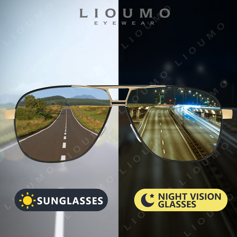 Sunglasses Aviator Polarized - LIOUMO Havacılık Güneş Gözlüğü Erkekler Polarize