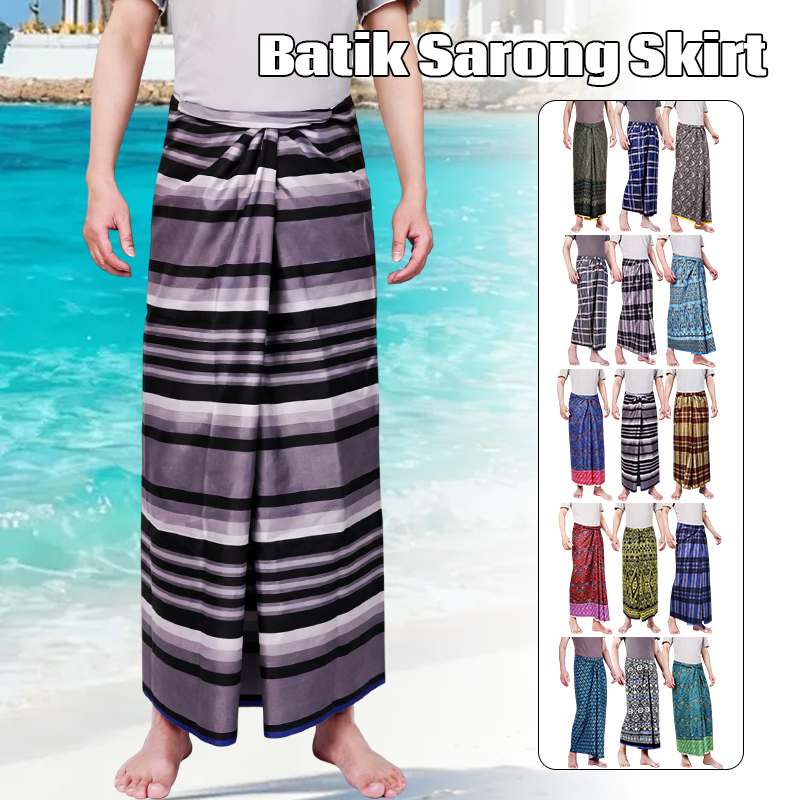 Sarong Men Wrap - Erkek Kadın Batik Sarong Etek Etnik