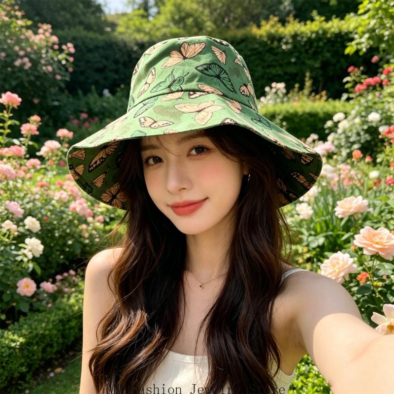 Yeşil Baskılı Balıkçı Şapkası  - Packable Hat Nylon incelemesi ve fiyatı