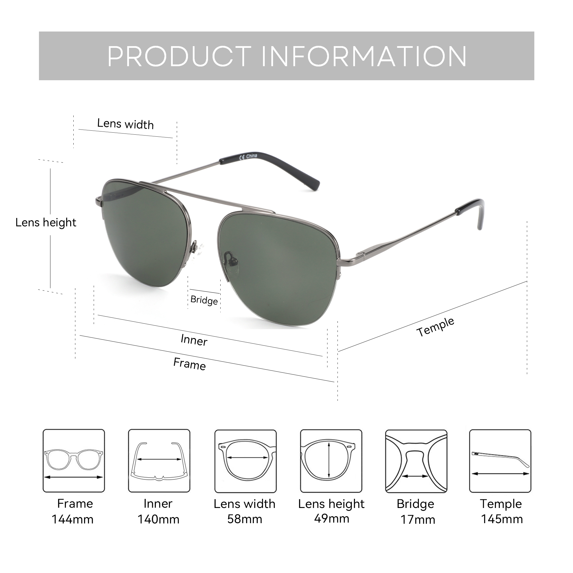 BLUEMOKY Moda Polarize Reçete  - Sunglasses Aviator Polarized incelemesi ve fiyatı