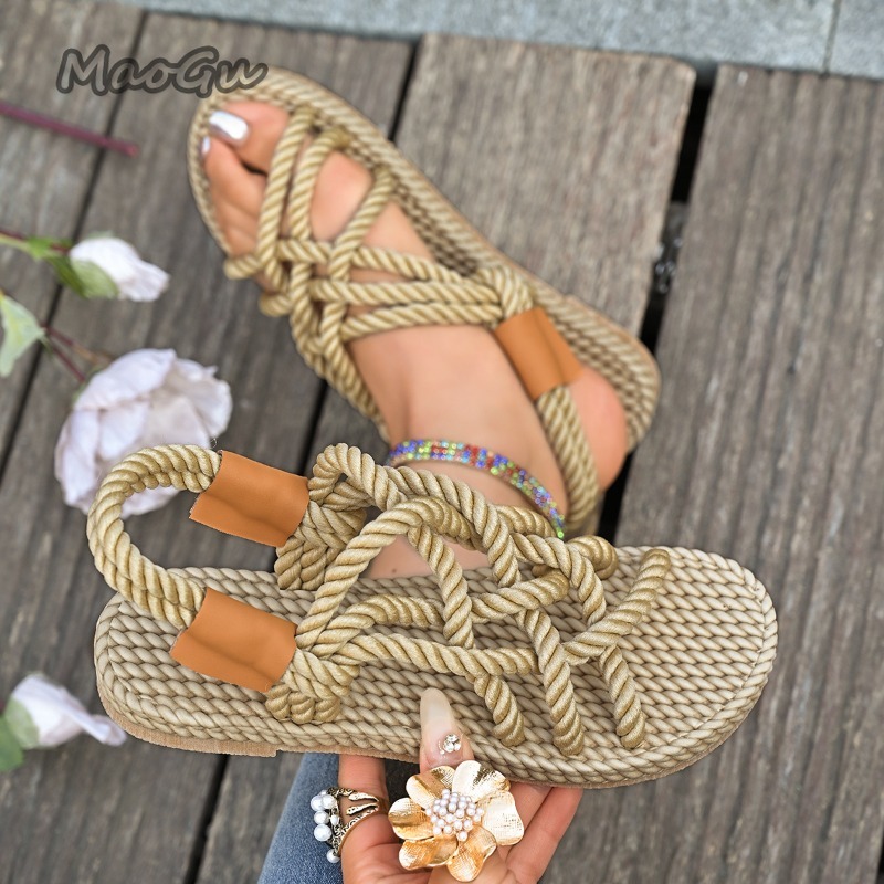 Kadın Örgülü Halat Düz Sandale - Espadrille Slip On incelemesi ve fiyatı